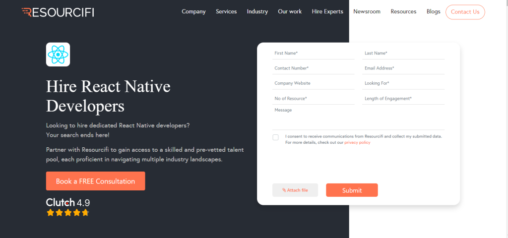 Resourcifi react native